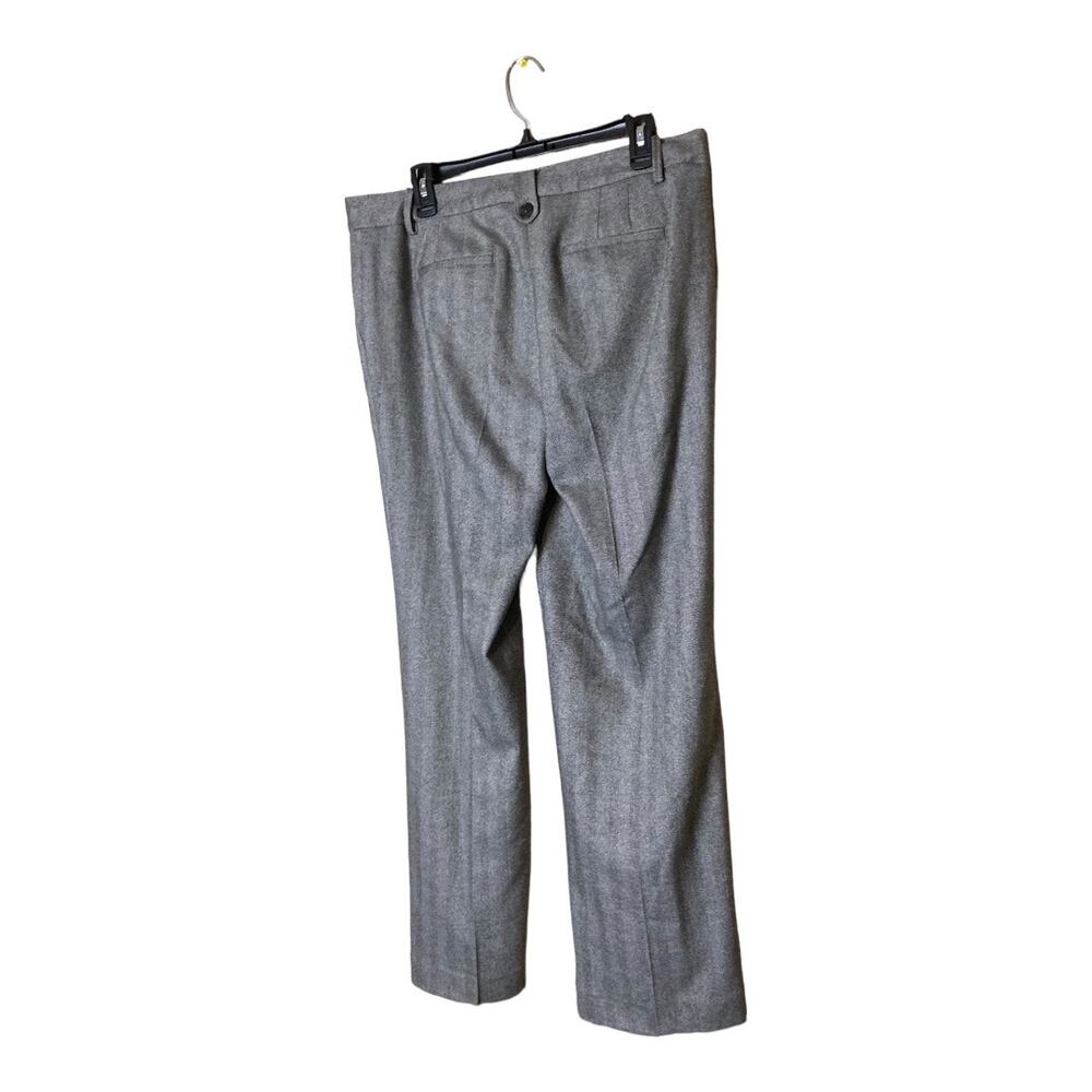 Talbots Windsors Dress pants Wool Blend Herringbnone Grey Size 10